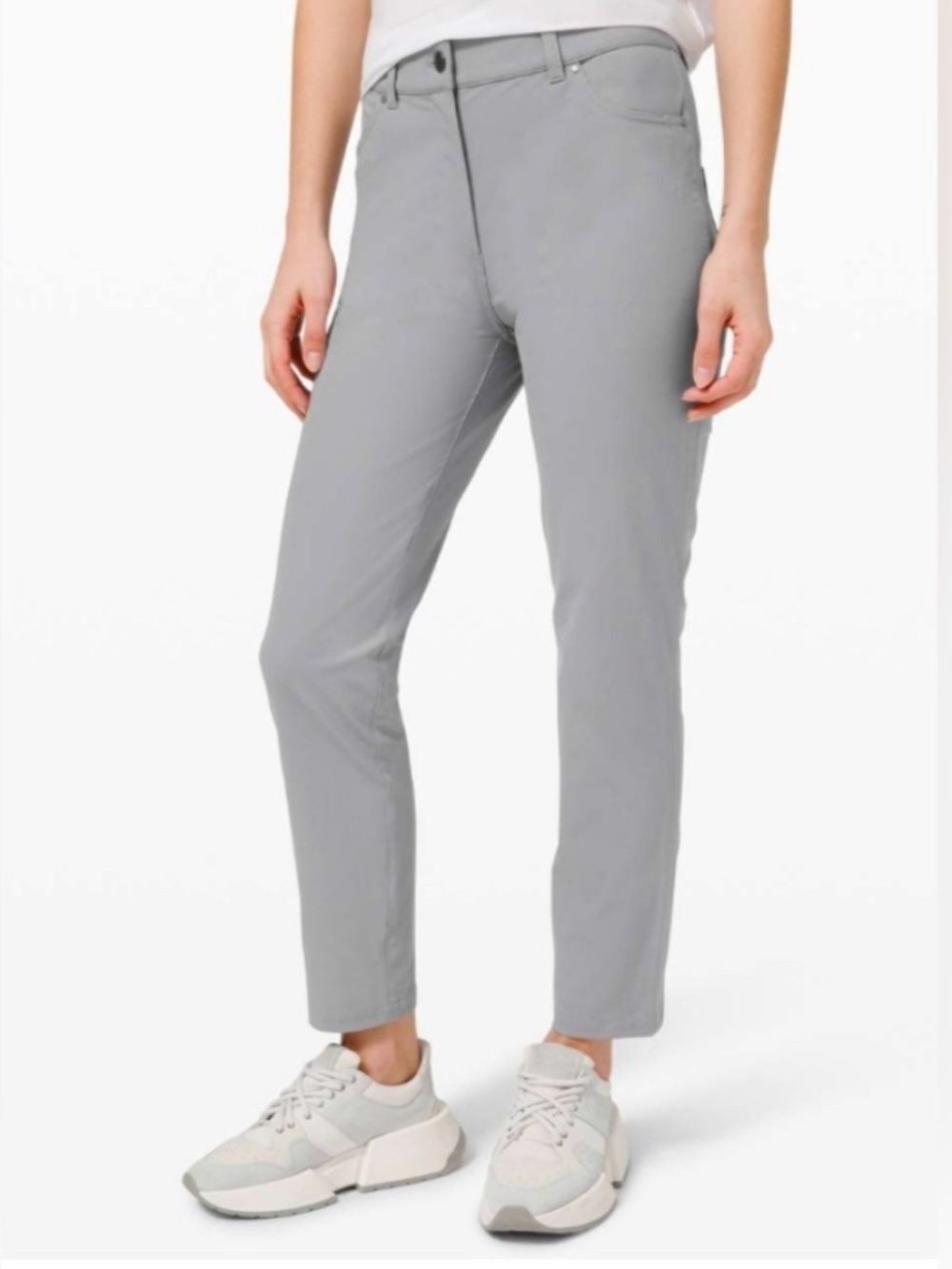 Lululemon City Sleek 5 Pocket 7/8 Pant Rhino Grey (6)